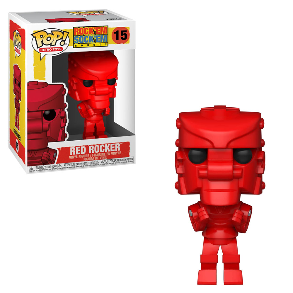 Funko POP! Mattel - RockEmSockEm Robot (Red) Vinyl Figure #15 - Bards & Cards