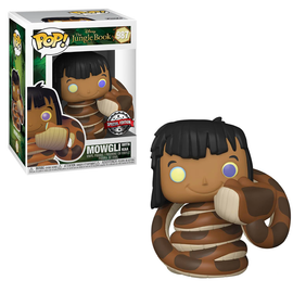Funko POP! Disney: The Jungle Book - Mowgli with Kaa Vinyl Figure #987 Special Edition Exclusive [READ DESCRIPTION] - Bards & Cards