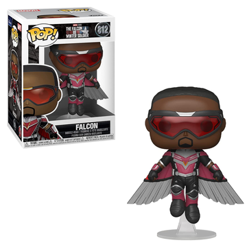 Funko POP! The Falcon and Winter Soldier - Falcon (Flying) Vinyl Figure #812 - Bards & Cards