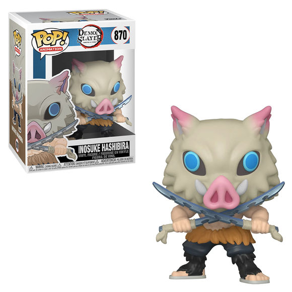 Funko POP! Demon Slayer: Kimetsu no Yaiba - Inosuke Hashibira Vinyl Figure #870 - Bards & Cards
