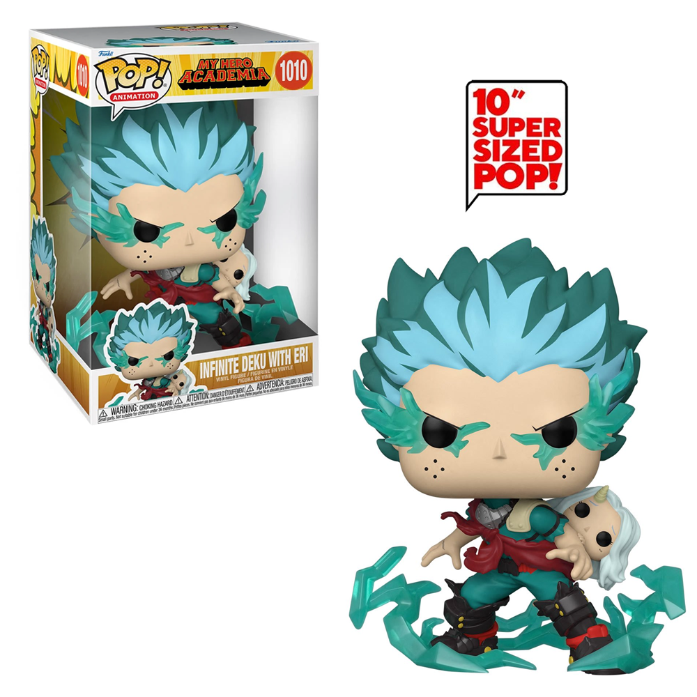 Funko POP! My Hero Academia - 10-Inch Infinite Deku with Eri Vinyl Figure #1010 - Bards & Cards