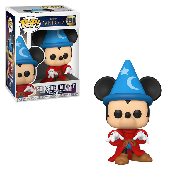Funko POP! Disney: Fantasia 80th - Sorcerer Mickey Vinyl Figure #990 - Bards & Cards