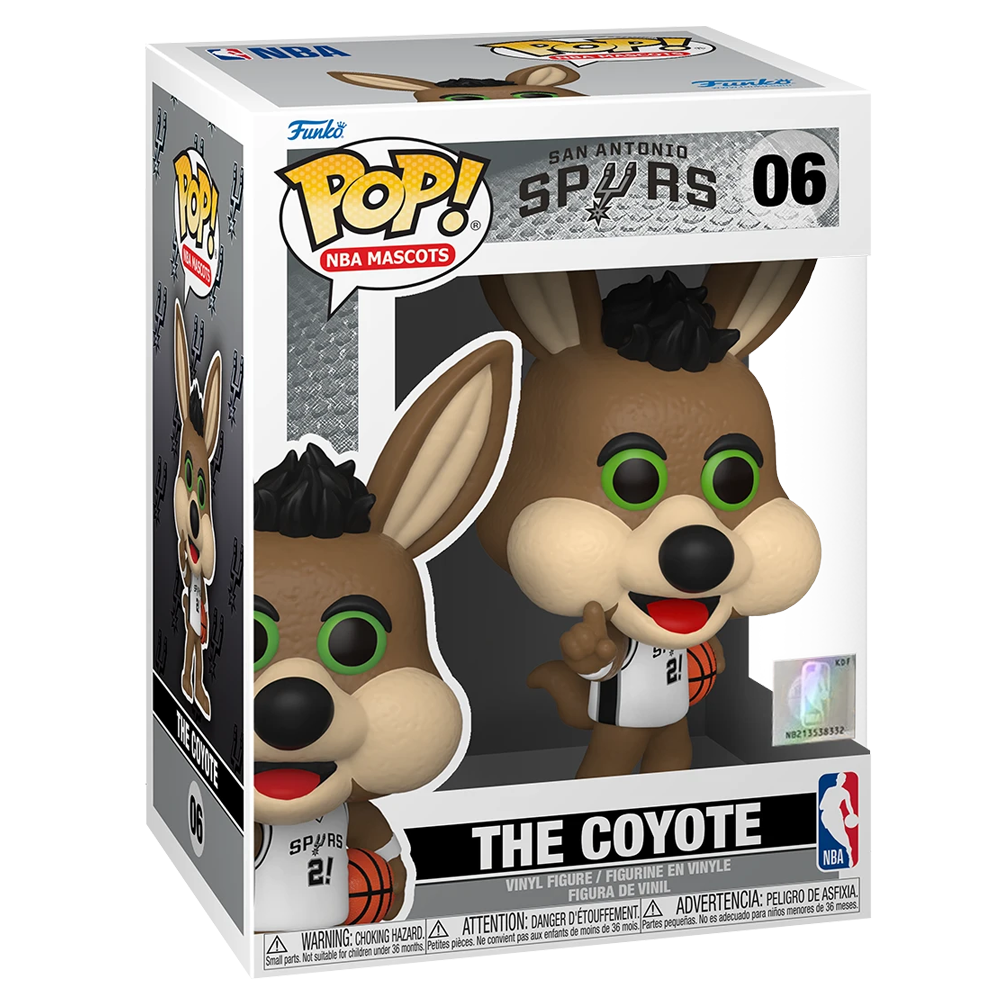 Funko POP! NBA Mascots: San Antonio - The Coyote Vinyl Figure #6 - Bards & Cards