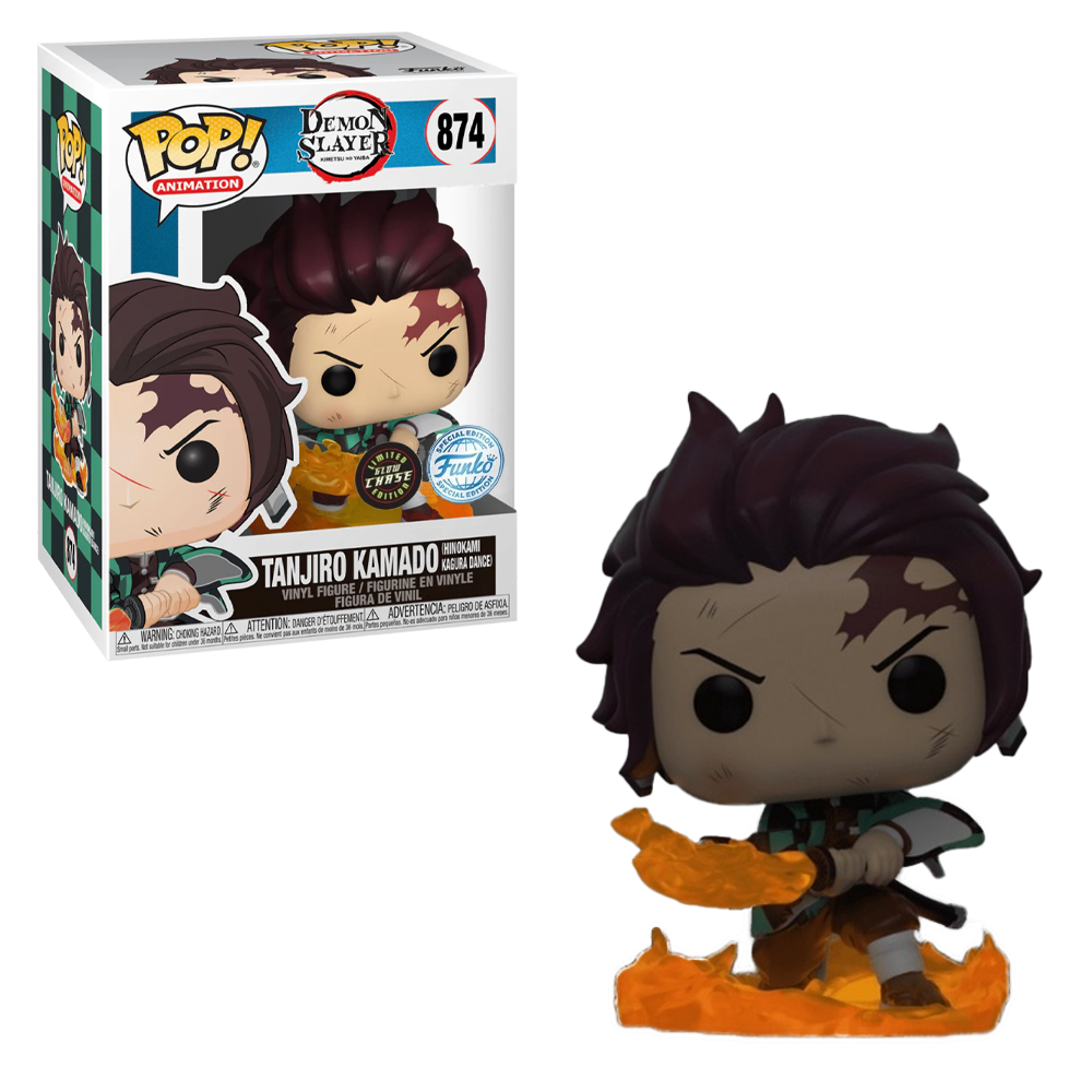 Funko POP! Demon Slayer: Kimetsu no Yaiba - Tanjiro Kamado (Hinokami Kagura Dance) Vinyl Figure #874 Special Edition Exclusive - 0