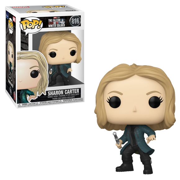 Funko POP! The Falcon and Winter Soldier - Sharon Carter Vinyl Figure #816 - Bards & Cards