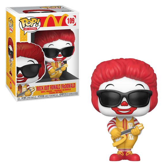 Funko POP! Ad Icons: McDonald's - Rock Out Ronald Nugget Vinyl Figure #109 - Bards & Cards