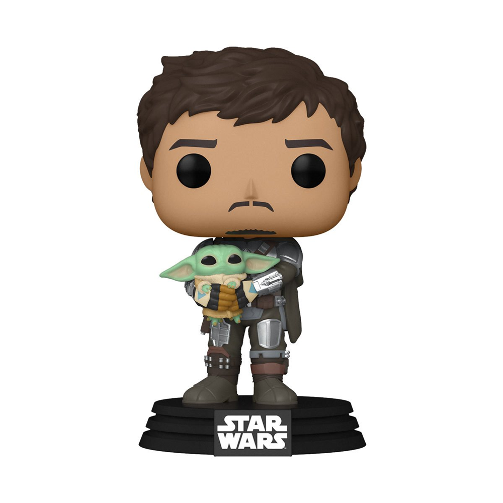 Funko POP! Star Wars: The Mandalorian - The Mandalorian with Grogu Vinyl Figure #461 - 0