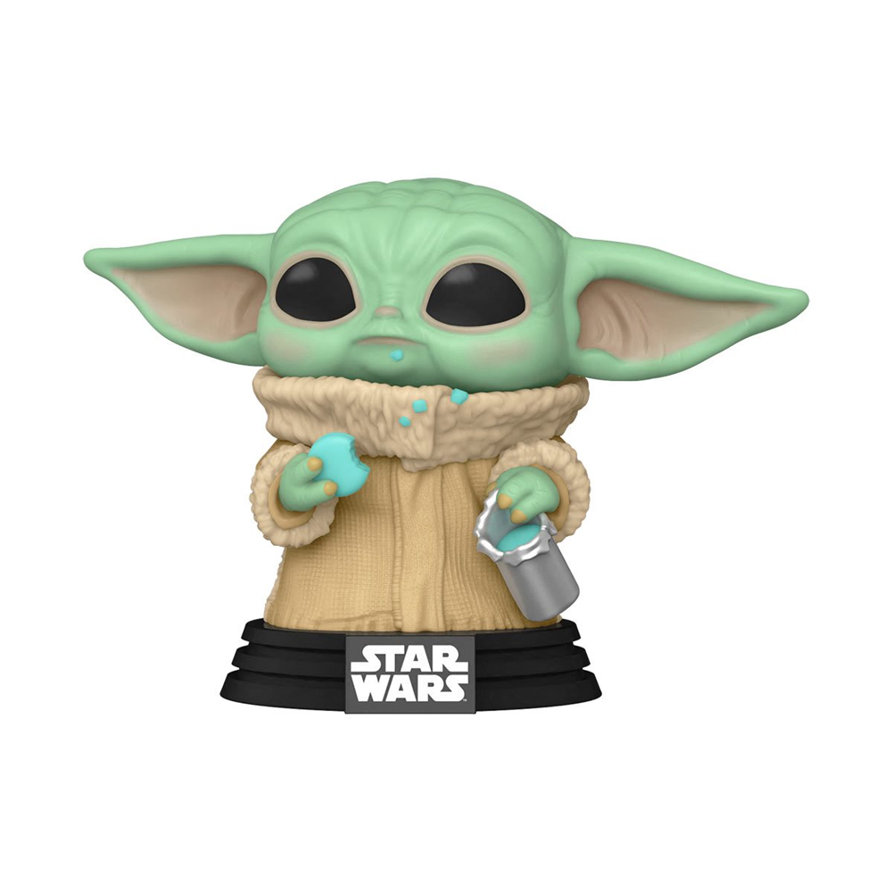 Funko POP! Star Wars: The Mandalorian - Grogu with Cookie Vinyl Figure #465 - 0