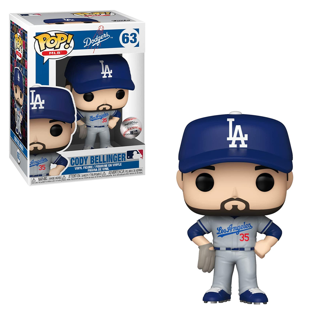 Funko POP! MLB: Dodgers - Cody Bellinger (Road Uniform) Vinyl Figure #63 - Bards & Cards