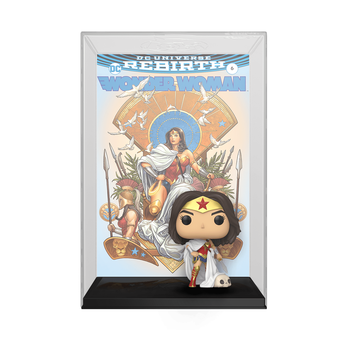 [PRE-ORDER] Funko POP! Comic Cover: Wonder Woman 80th - Wonder Woman (Rebirth) On Throne Vinyl Figure #3 - 0