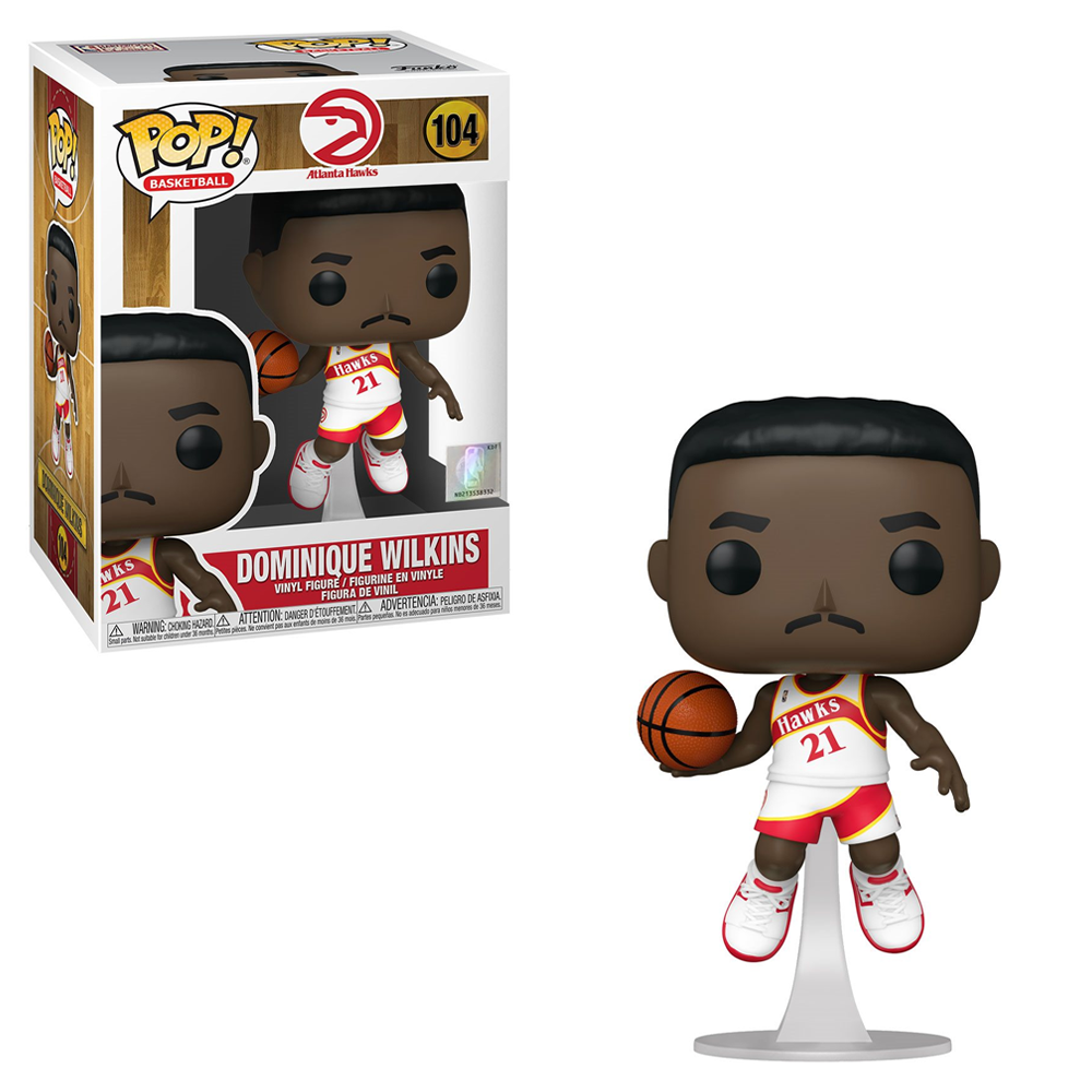 Funko POP! NBA: Legends - Dominique Wilkins (Hawks Home) Vinyl Figure #104