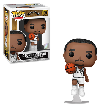 Funko POP! NBA: Legends - George Gervin (Spurs Home) Vinyl Figure #105 - Bards & Cards