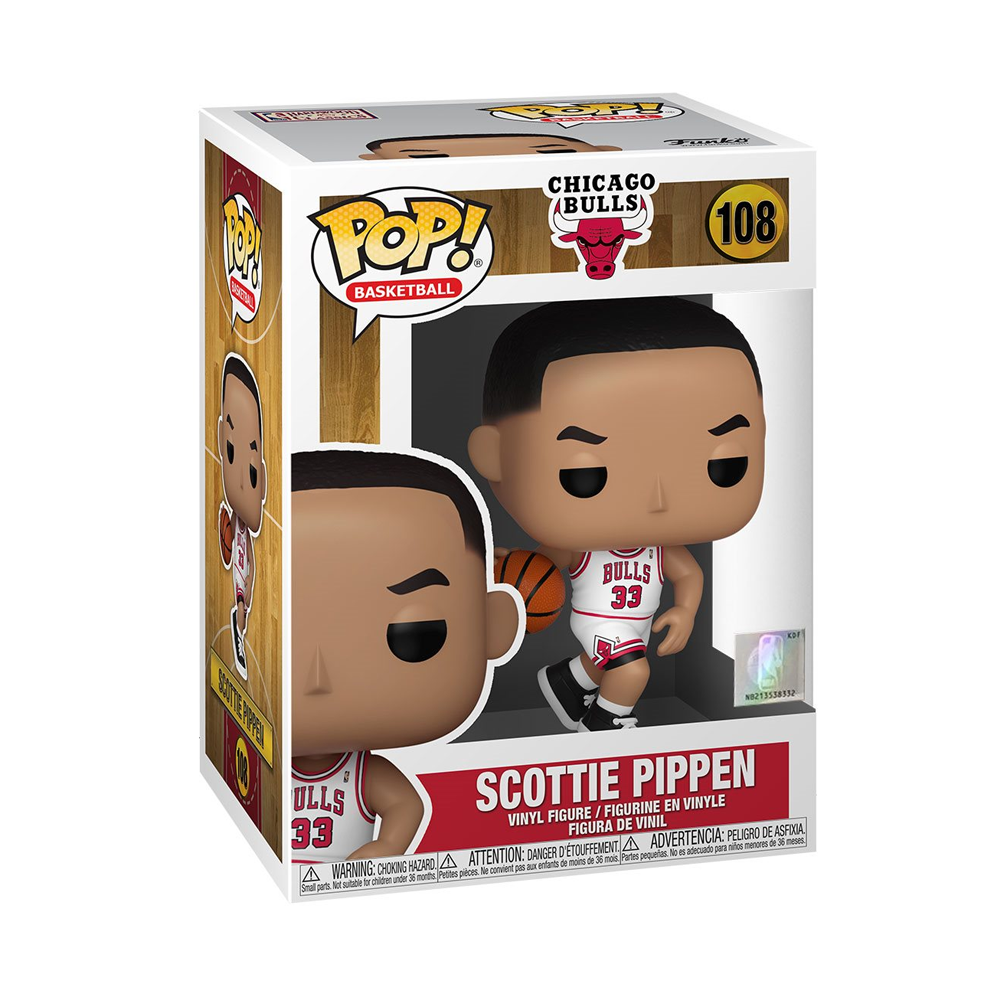 Funko POP! NBA: Legends -Scottie Pippen (Bulls Home) Vinyl Figure #108 - Bards & Cards