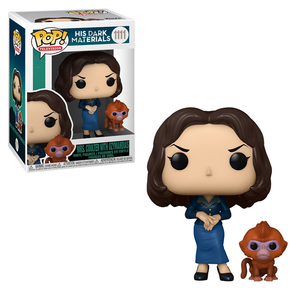 Funko POP! His Dark Materials - Mrs. Coulter with Ozymandias Vinyl Figure #1111 - Bards & Cards