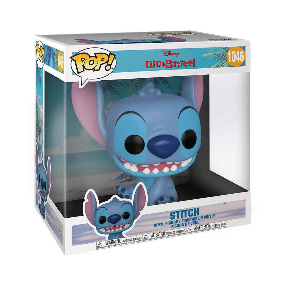 Funko POP! Lilo and Stitch - Stitch 10-inch Vinyl Figure #1046 - Bards & Cards