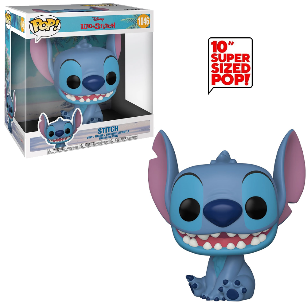 Funko POP! Lilo and Stitch - Stitch 10-inch Vinyl Figure #1046 - Bards & Cards