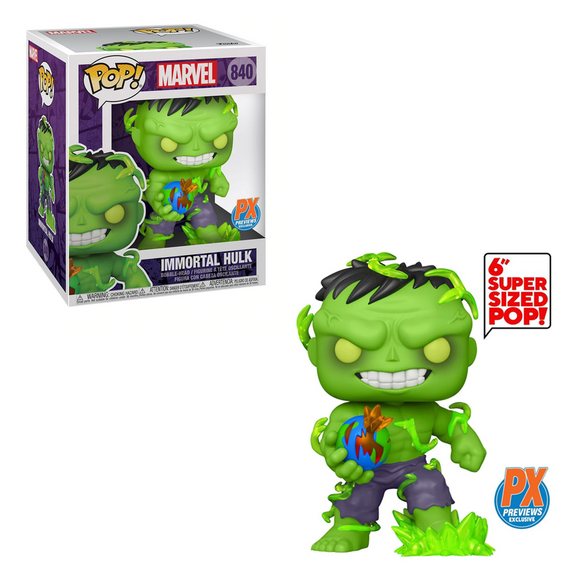 Funko POP! Marvel - Immortal Hulk 6-Inch Vinyl Figure #840 Previews Exclusive (PX) - Bards & Cards
