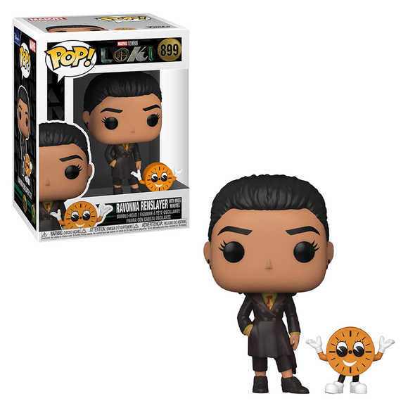 Funko POP! Marvel: Loki - Ravonna Renslayer with Miss Minutes Vinyl Figure #899 - Bards & Cards