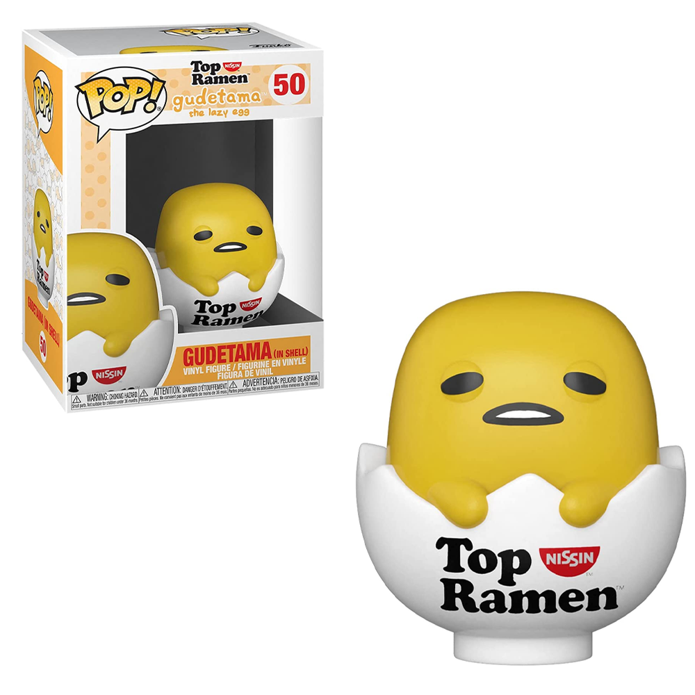 Funko POP! Sanrio: Gudetama x Nissin - Gudetama in Shell Vinyl Figure #50