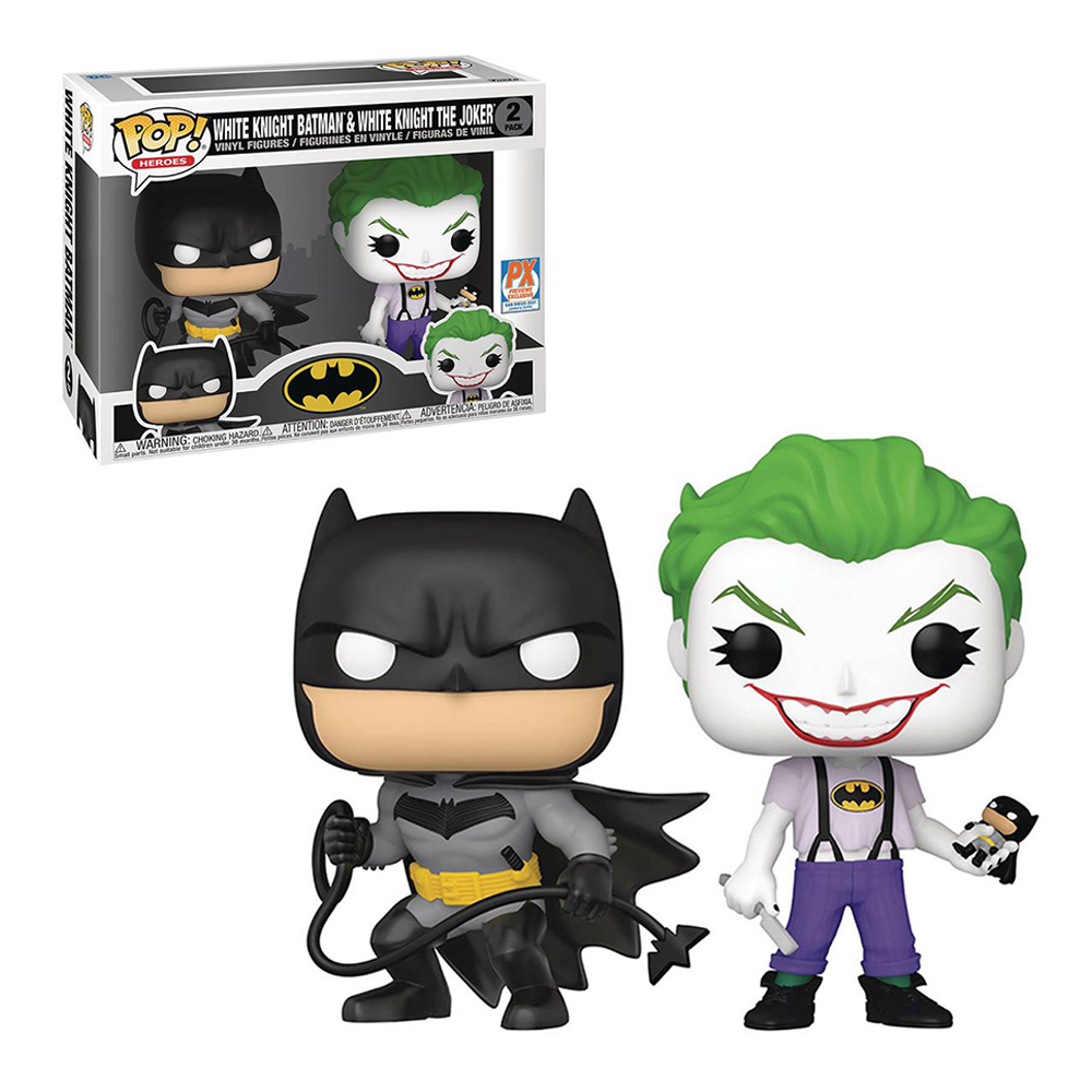 Funko POP! Batman: White Knight - White Knight Batman and The Joker 2-Pack Preview Exclusives (PX) SDCC 2021 [READ DESCRIPTION]