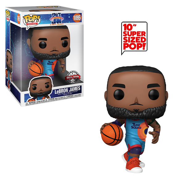 Funko POP! Space Jam (A New Legacy) - Lebron James 10-Inch Vinyl Figure #1095 Special Edition Exclusive - Bards & Cards