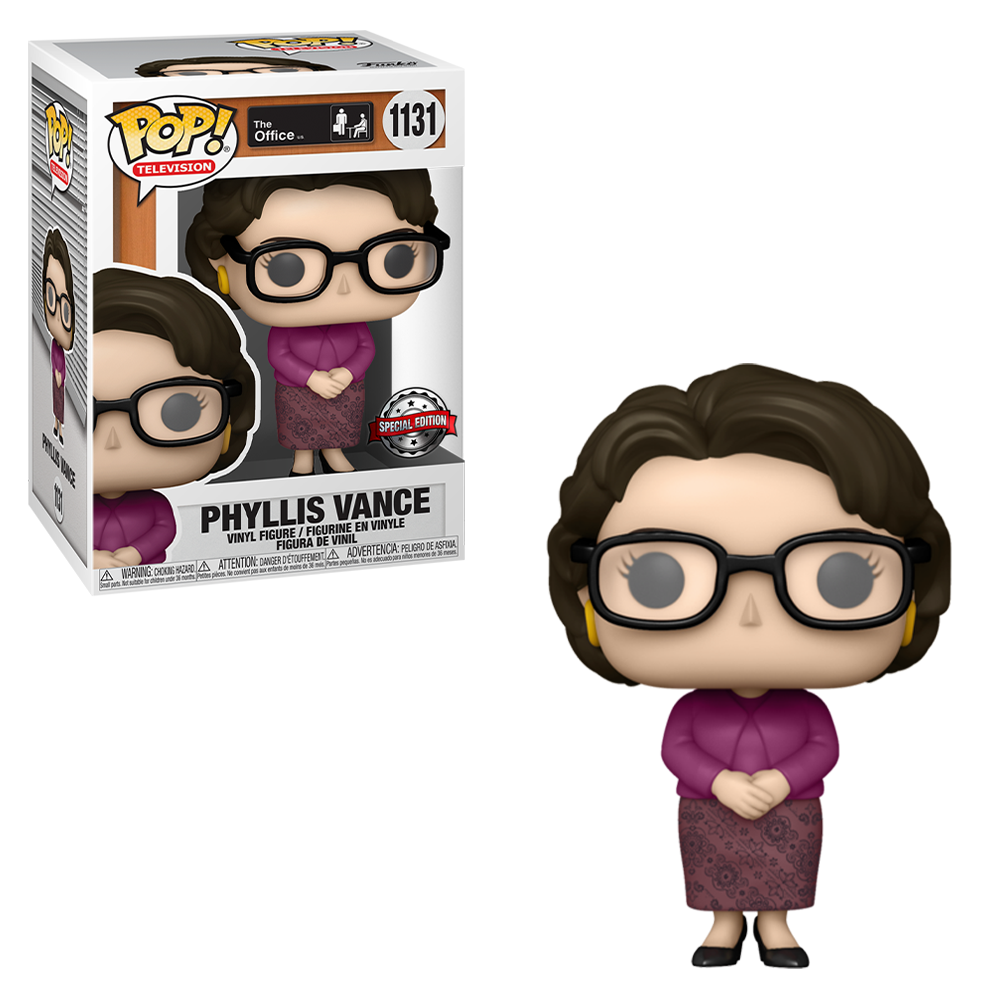 Funko POP! The Office - Phyllis Vance Vinyl Figure #1131 Special Edition Exclusive [READ DESCRIPTION] - Bards & Cards
