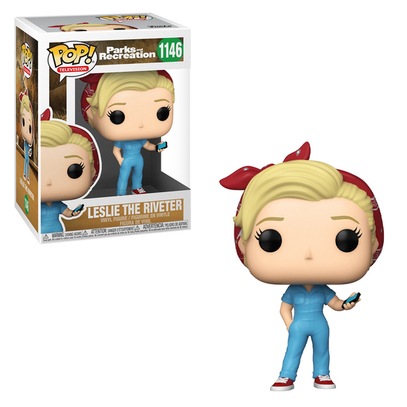 Funko POP! Parks and Recreation - Leslie the Riveter Vinyl Figure #1146 - Bards & Cards
