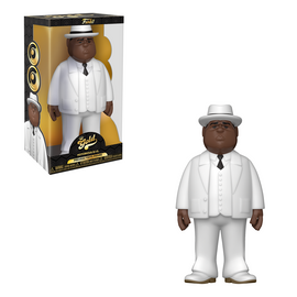 Funko Vinyl GOLD: Music - Biggie Smalls (White Suit) 12-Inch Vinyl Figure - Bards & Cards