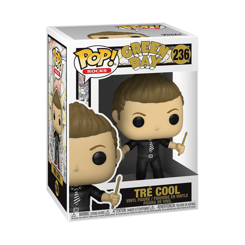 Funko POP! Rocks: Green Day - Tre Cool Vinyl Figure #236 - Bards & Cards