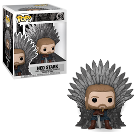 [PRE-ORDER] Funko POP! Deluxe: Game of Thrones - Ned Stark on Iron Throne Vinyl Figure #93 - Bards & Cards