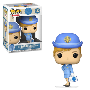 Funko POP! Pan Am - Stewardess with White Bag Vinyl Figure #142 - Bards & Cards
