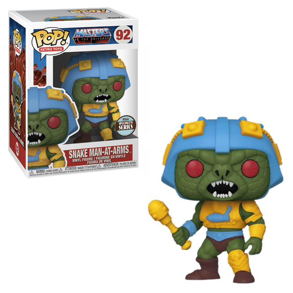 Funko POP! Masters of the Universe - Snake Man-At-Arms Vinyl Figure #92 Specialty Series - Bards & Cards