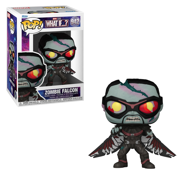 Funko POP! Marvel: What If - Zombie Falcon Vinyl Figure #942 - Bards & Cards