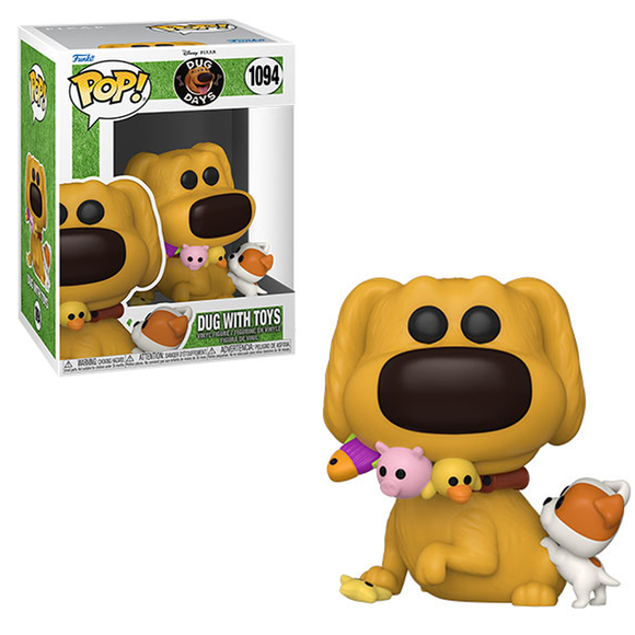 Funko POP! Disney Pixar Fest: Dug Days - Dug with Toys Vinyl Figure #1094 - Bards & Cards
