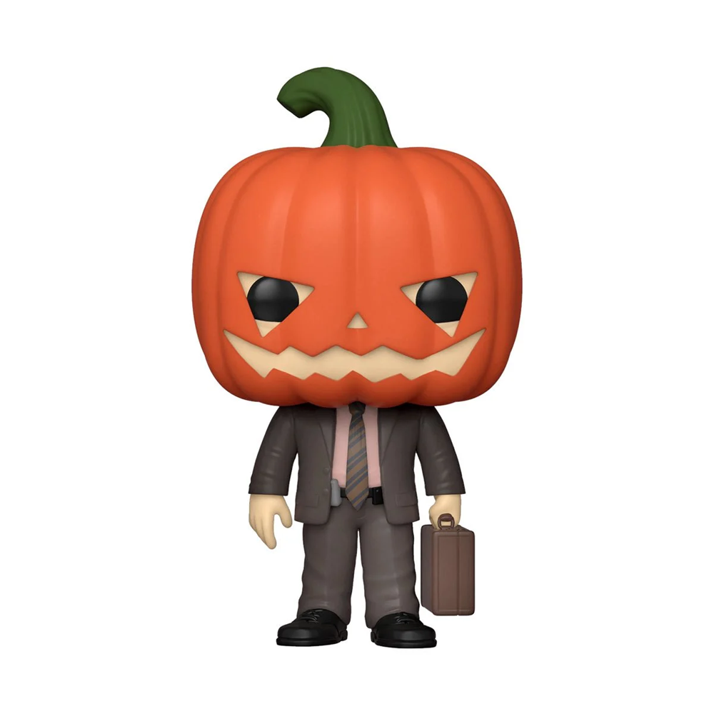 Funko POP! The Office - Dwight Schrute with Pumpkinhead  Vinyl Figure #1171 - 0