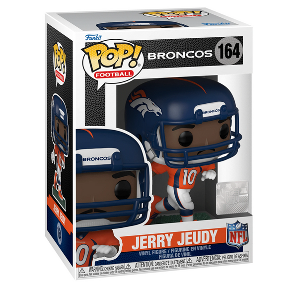 Funko POP! NFL: Broncos - Jerry Jeudy (Home Uniform) Vinyl Figure #164 - Bards & Cards