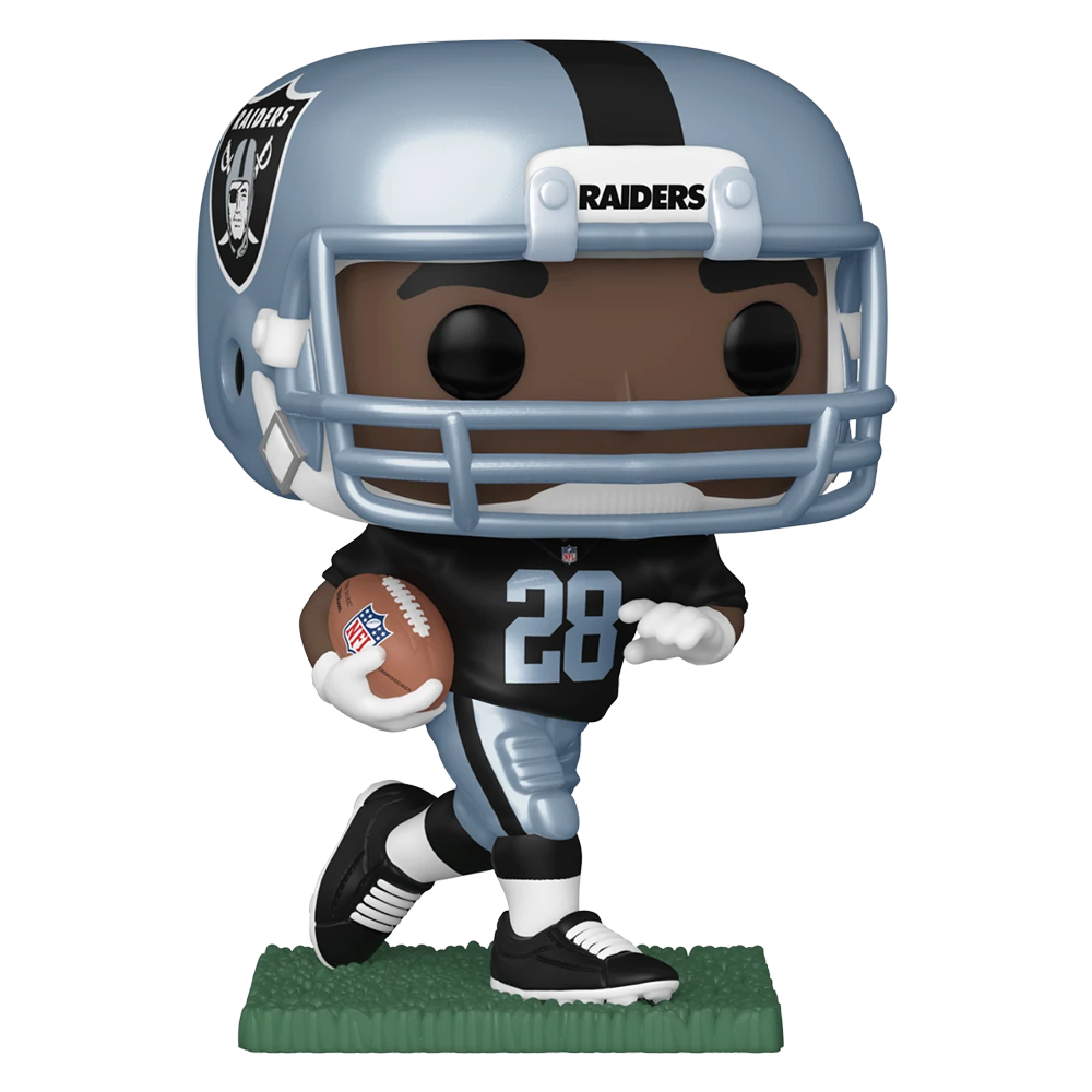 Funko POP! NFL: Raiders - Josh Jacobs (Home Uniform) (Metallic) Vinyl Figure #165 - 0