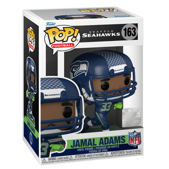 Funko POP! NFL: Seahawks - Jamal Adams (Home Uniform) Vinyl Figure #163 - Bards & Cards