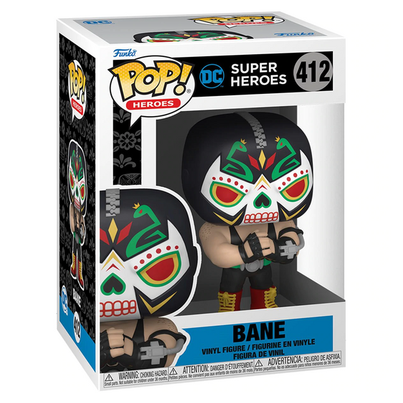 Funko POP! DC Super Heroes: Dia De Los - Bane Vinyl Figure #412 - Bards & Cards