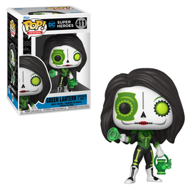 Funko POP! DC Super Heroes: Dia De Los - Green Lantern (Jessica Cruz) Vinyl Figure #411 - Bards & Cards
