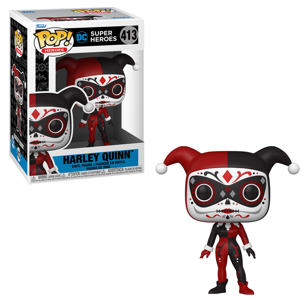 Funko POP! DC Super Heroes: Dia De Los - Harley Quinn Vinyl Figure #413