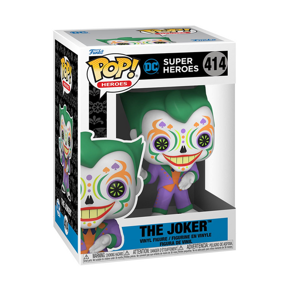 Funko POP! DC Super Heroes: Dia De Los - The Joker Vinyl Figure #414 - Bards & Cards