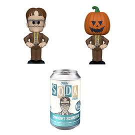 Funko Vinyl SODA: The Office- Dwight with Pumpkinhead Vinyl Figure - Bards & Cards