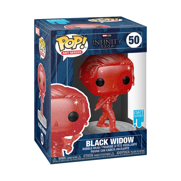 Funko POP! Marvel: Infinity Saga - Black Widow with Case (Artist's Series) Vinyl Figure #50 - Bards & Cards
