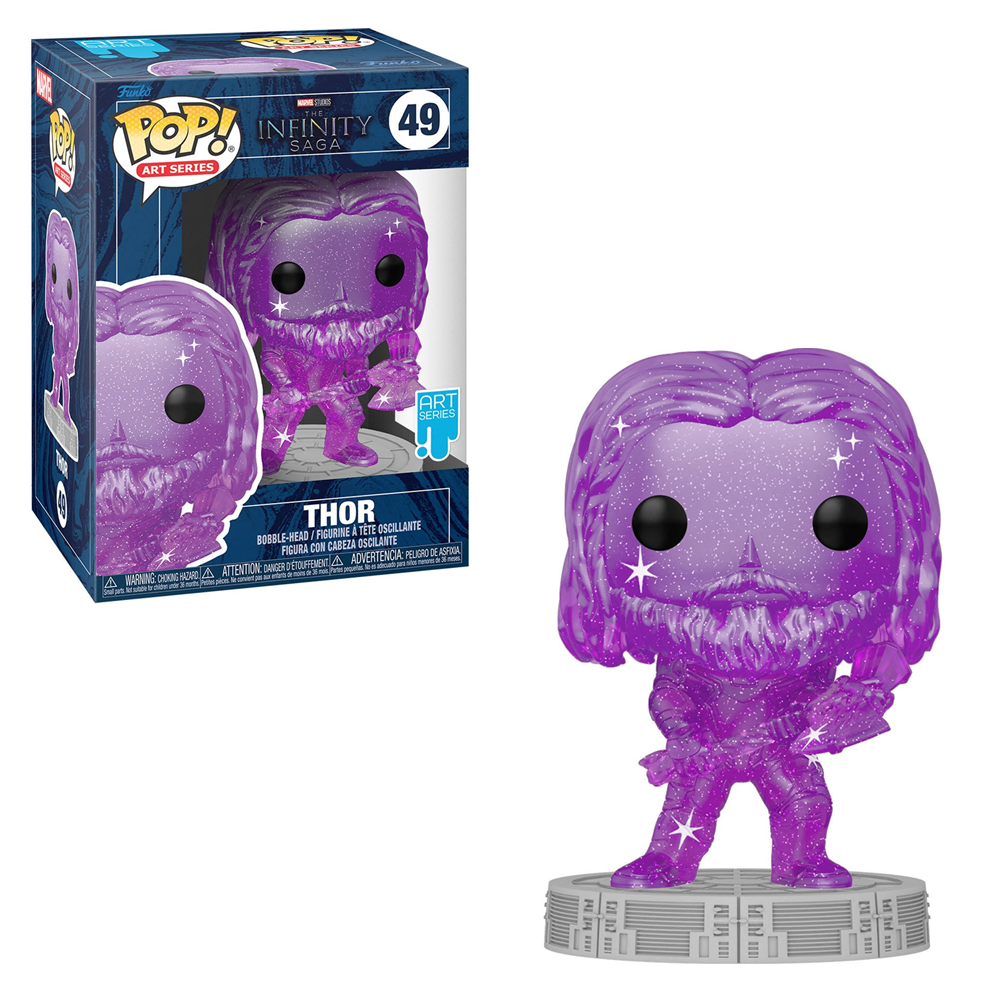 Funko POP! Marvel: Infinity Saga - Thor with Case (Artist's Series) Vinyl Figure #49 - Bards & Cards