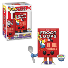 Funko POP! Ad Icons: Kelloggs - Froot Loops Cereal Box Vinyl Figure #186 - Bards & Cards