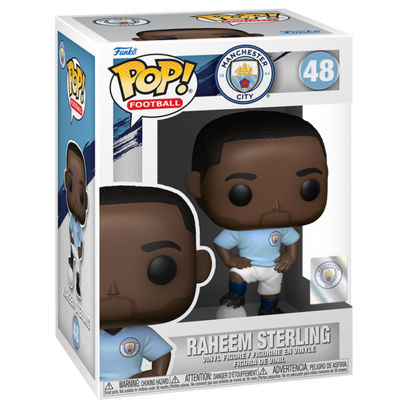 Funko POP! Football: Manchester City - Raheem Sterling Vinyl Figure #48 - Bards & Cards