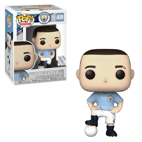 Funko POP! Football: Manchester City - Phil Foden Vinyl Figure #49 - Bards & Cards
