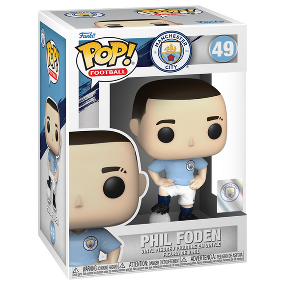 Funko POP! Football: Manchester City - Phil Foden Vinyl Figure #49 - Bards & Cards