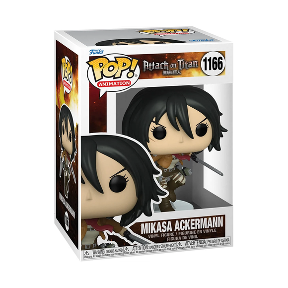 Funko POP! Attack on Titan - Season 3 Mikasa Ackermann Vinyl Figure #1166 - Bards & Cards